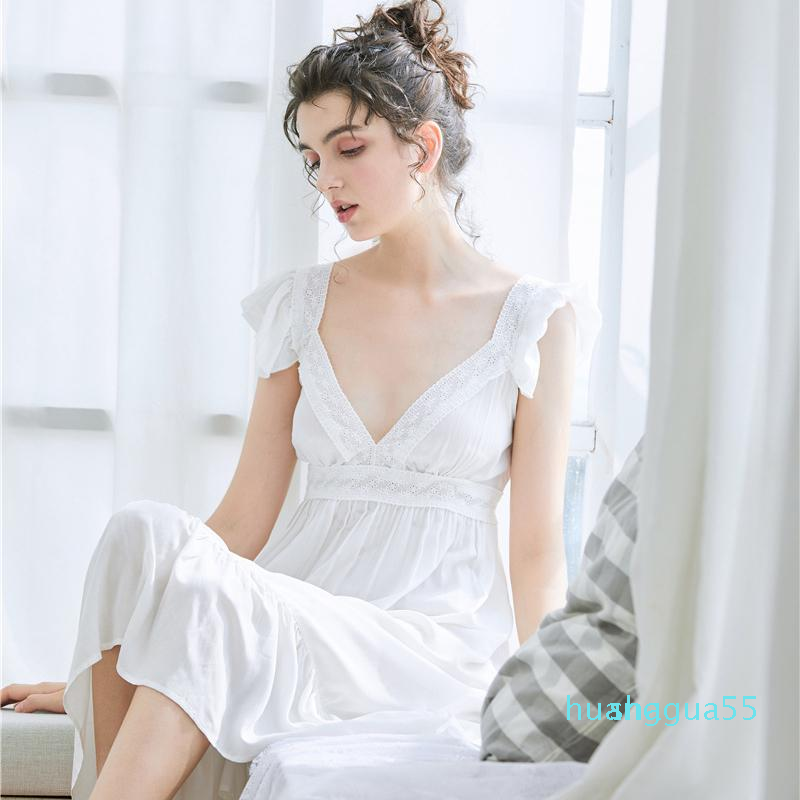 Long White Sexy Nightgown Australia 