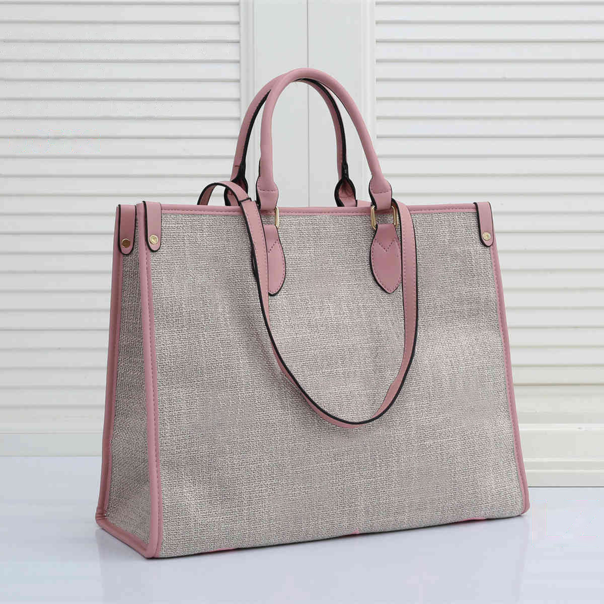 

Handbag Women Luxurys Designers Bags 2021 5-color Casual travel tote bag cloth pattern material Paris fashion large-capacity shopping bag- wallet 91856# 41*17*32cm, Pure black