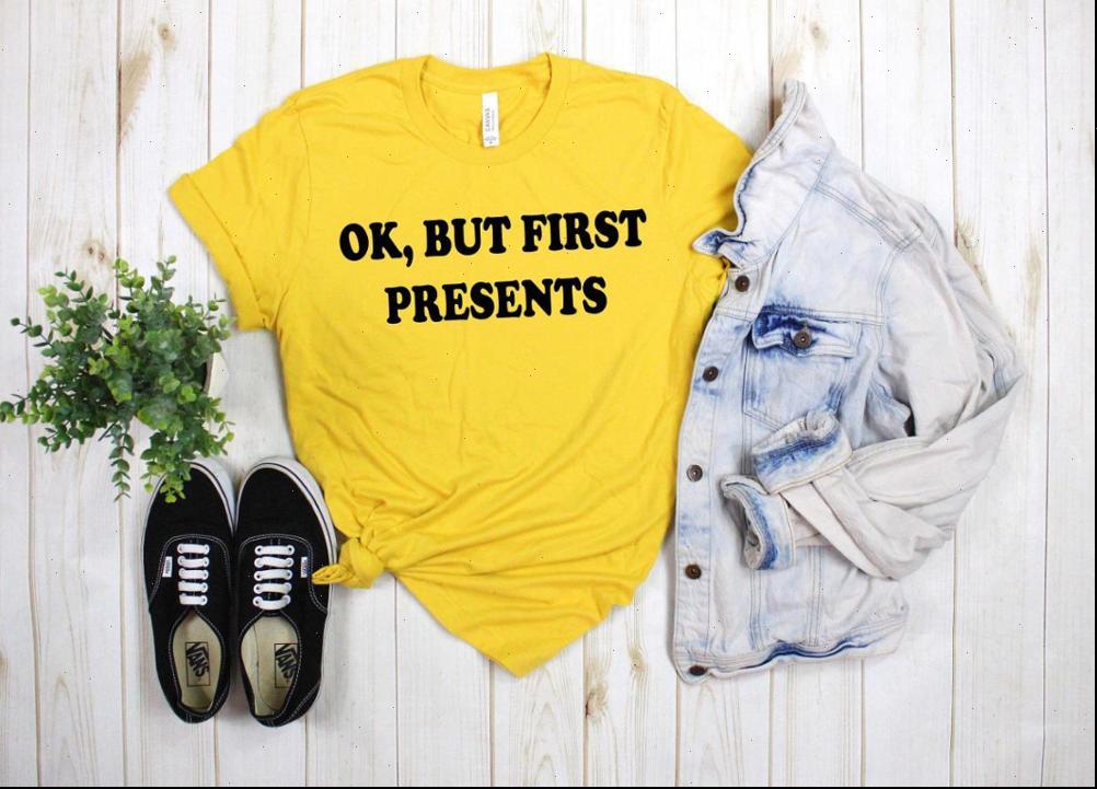 

ok but women t shirt first presents print tshirt cotton funny gift for lady yong girl street tee a, White