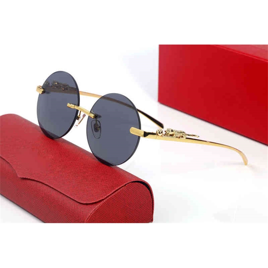 

Vintage New Round Glasses Frame Men Sunglasses Gold Rimless Eyeglasses for Anti Reflective Clear Lens Prescription Spectacles French