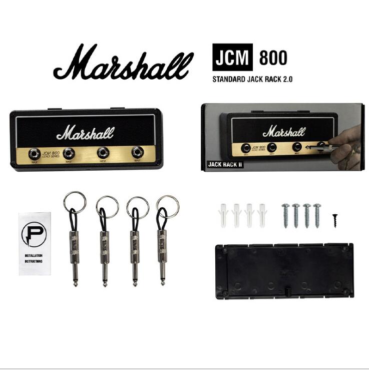 Key Holder For Marshall Jack speaker Rack 2.0 JCM800 Guitar Keychain Guitar Amp Key Holder Hook Wall Mounted Beautiful Living bluetooth speaker-image-699626954
