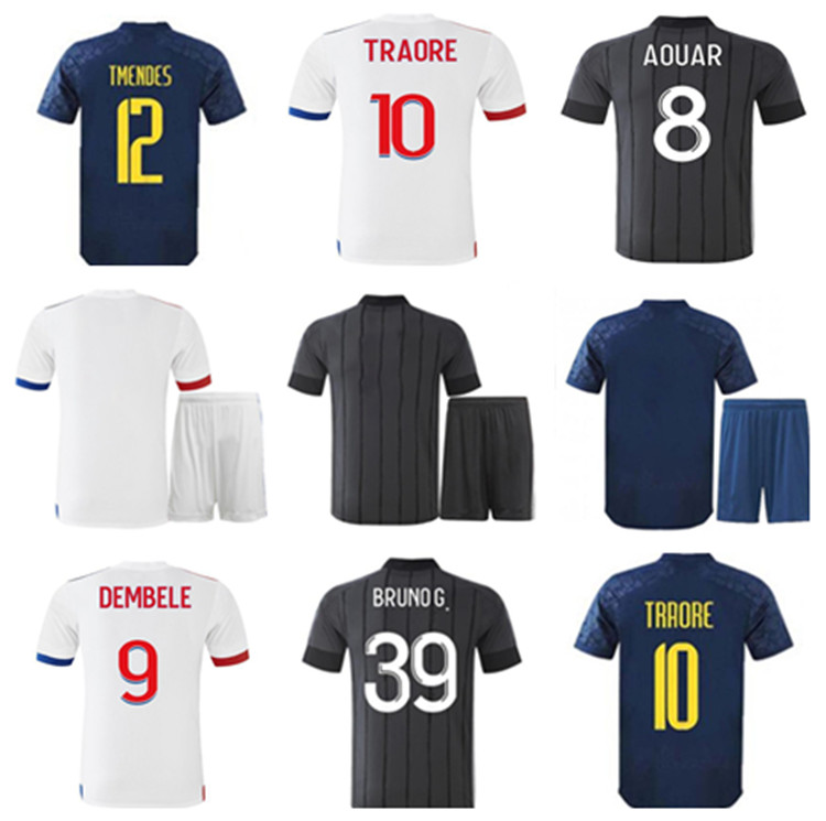 

soccer jersey20/21emphis aouar dembele kadewere dubois cherki bruno g. 2021 home away high-quality + children's suit s_ 4xl, Black;yellow