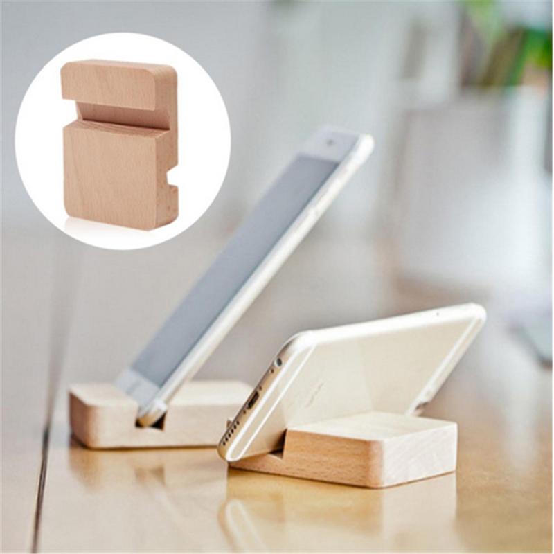 

Cell Phone Mounts & Holders Wooden Mobile Holder Universal Stand For 11 7 S20 10 Tablet Stander Bracket Double Slot