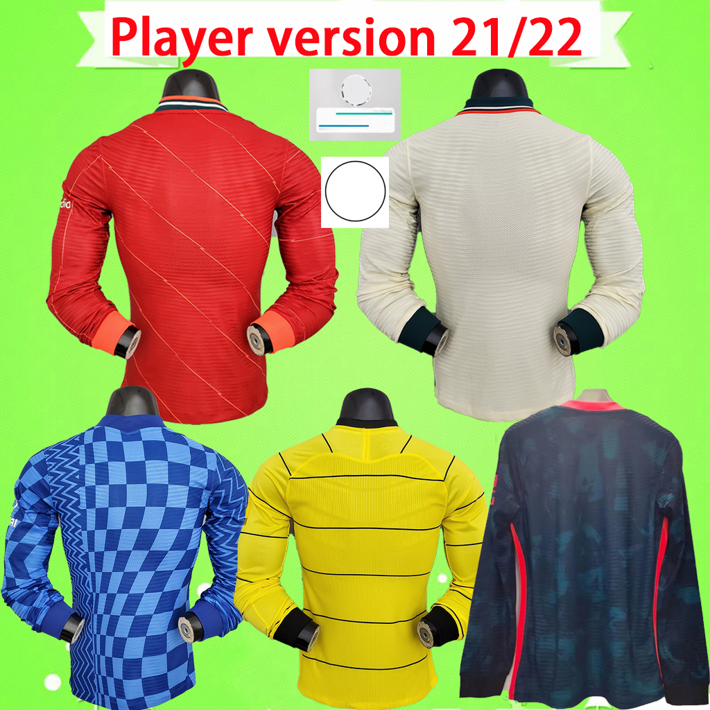 

Player version long sleeve 2021 2022 MILAN Soccer Jerseys LAUTARO ERIKSEN 21 22 LUKAKU PULISIC ZIYECH KANTE GABRIEL SENNA Corinthian football shirt full S-2XL, 21/22 player version