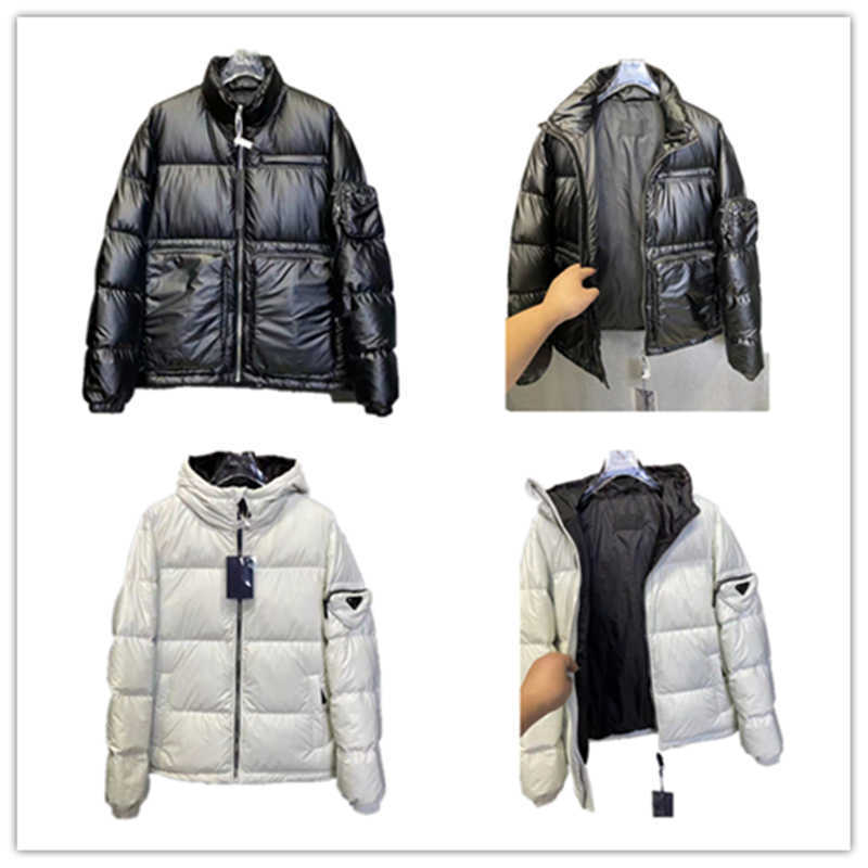 

2021 Fashion men's designer stylist coat parka coat winter jacket men's women's feather coat down jacket, White