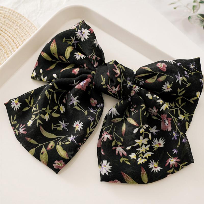 

Women Girls Hairpins Cute Big Bow Print Hair Clips Sweet Ornament Barrettes Fashion Accessories Headwear &, Golden;silver