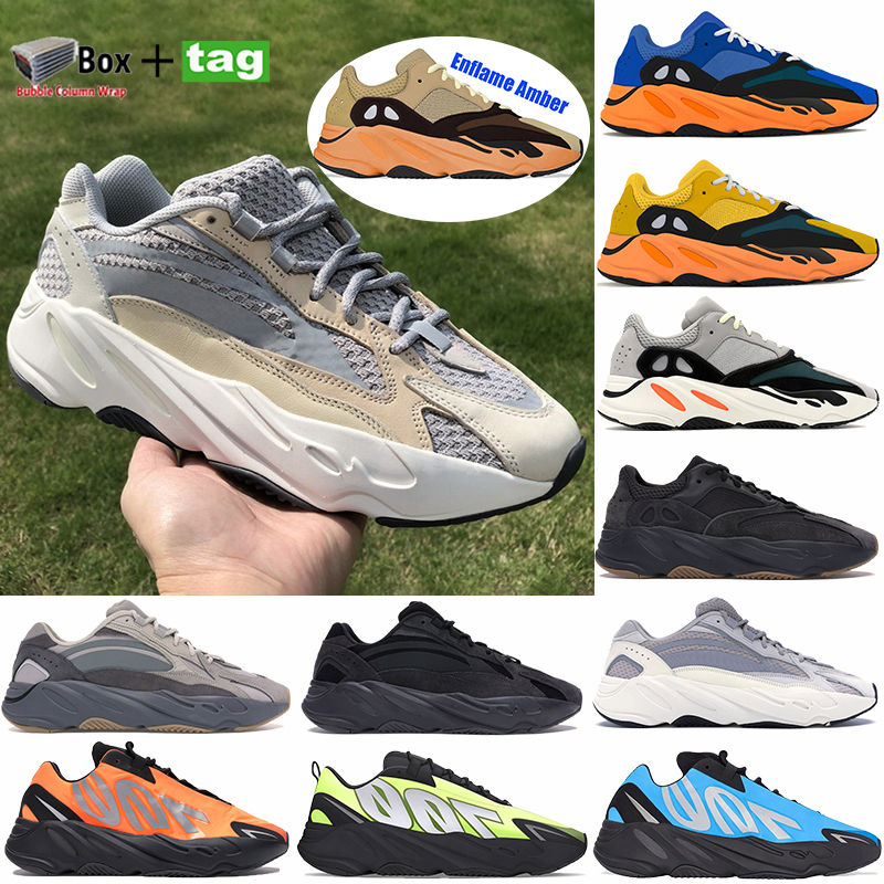 

2021 Runner 700 V2 Cream Runnng shoes Enflame Amber Bright blue Sun Reflective OG Solid Grey Static Vanta Inertia Women Men Trainers Sneakers, No.1-orange
