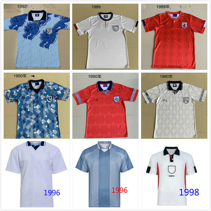 

retro soccer jerseys 980 89 1990 91 92 93 96 98 2002KEEGAN SOUTHGATE BECKHAM GASCOIGNE OWEN GERRARD BARNES FOWLER HESKEY football shirt, Black;yellow