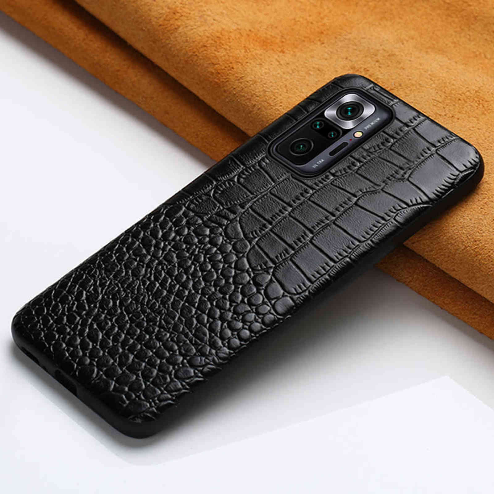 

Genuine Leather Case for Xiaomi Redmi Note 10 Pro 10S Note 9 Pro 8 9T 7 Cover For Mi 11T 11 Ultra 10T Lite Poco X3 Pro NFC F3 M3 Y1025, Brown