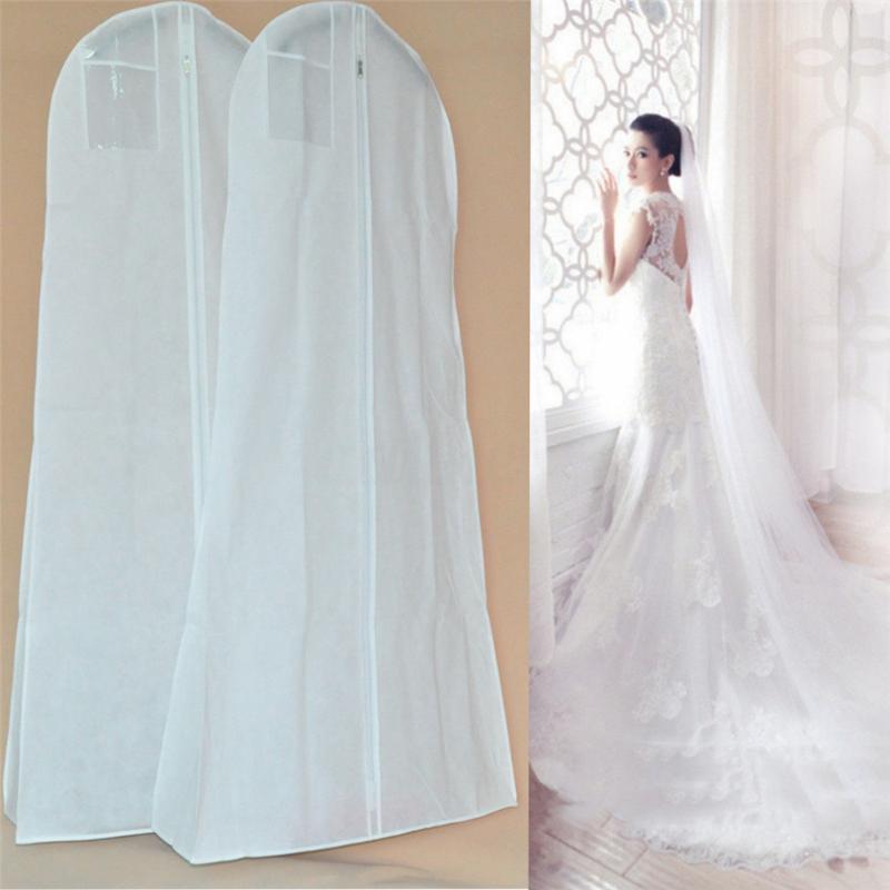 

Clothing & Wardrobe Storage Extra Large Garment Bridal Gown Long Clothes Protector Case Wedding Dress Cover Dustproof Covers Bag For Dresses