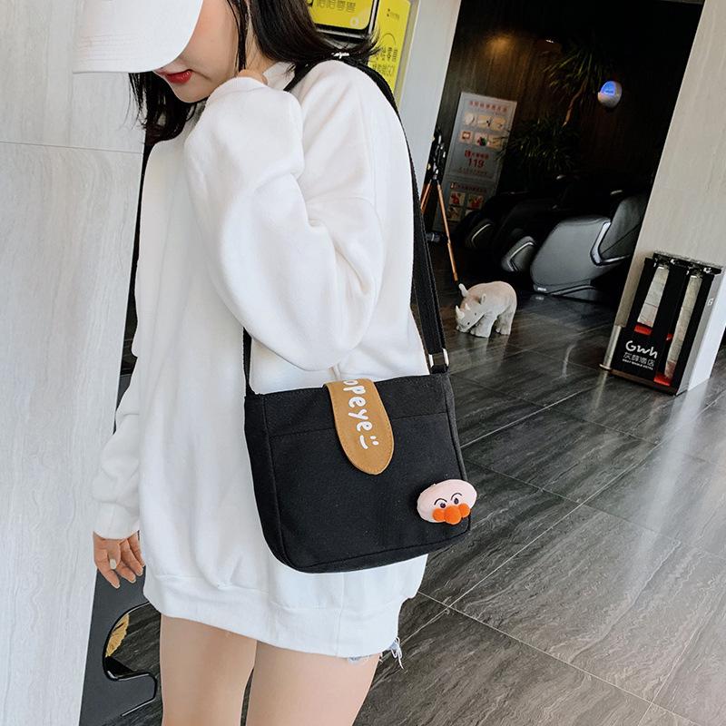 

Waist Bags Summer Small Fresh Canvas Bag Women's One Shoulder Ins Korean Version Versatile Belt Slant Span Student Leisure