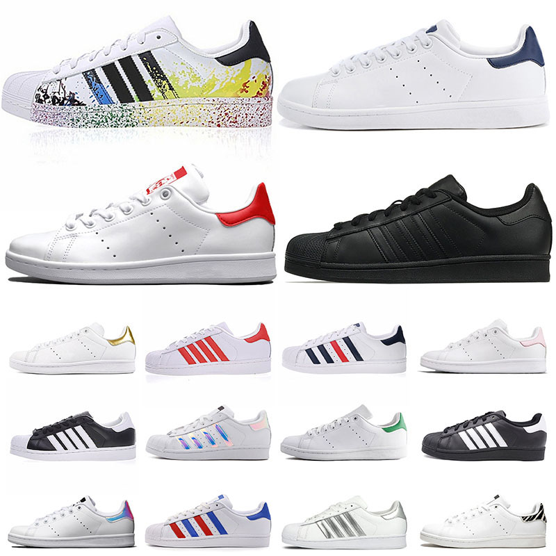 

Basketball Shoes Casual Classic Women Men Stan Shoe Smith Sneakers Triple White Black Platform Designers Gold Leather Trainers Sports Size 36-45, A9-1 36-45 gold