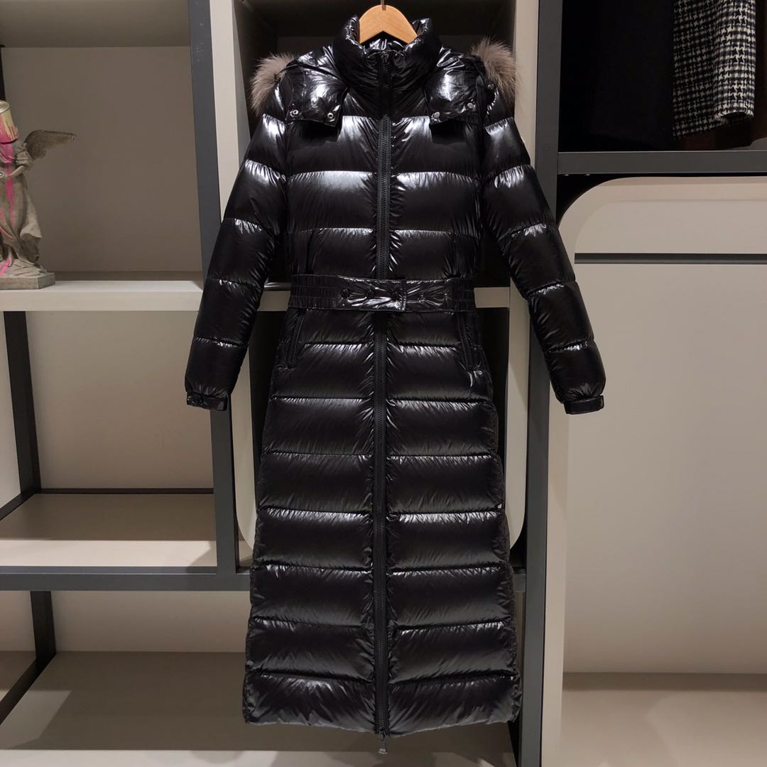 

women down jackets European and American fashion French brands HUDSON long puffer jacket winter fur collar thickened to keep warm Parkas Coats, Extra shipping