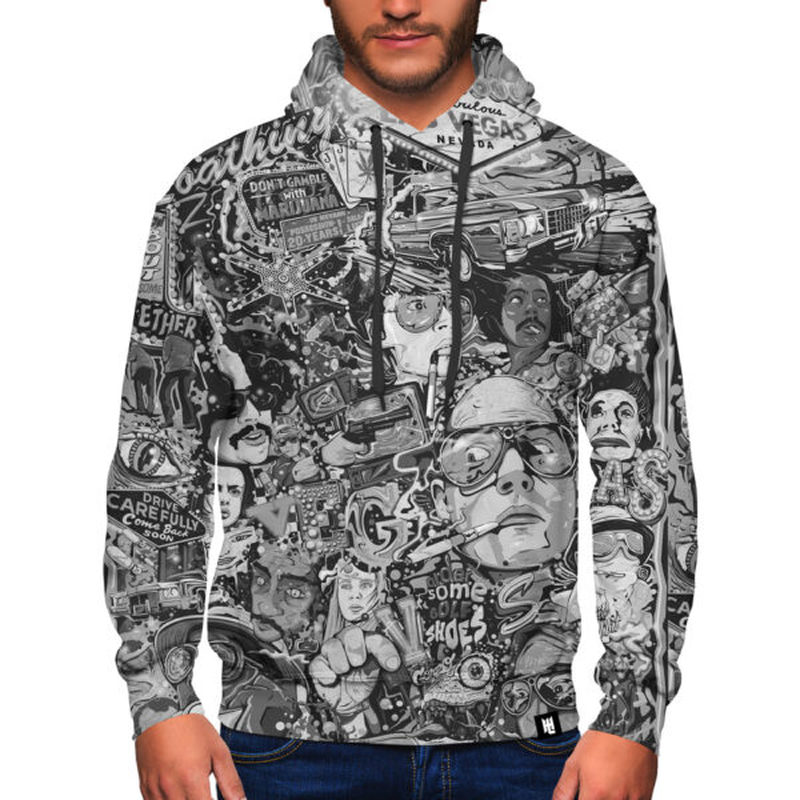 

Dense Design Pattern Men s 3D Printing Hoodie Visual Impact Party Top Punk Gothic Round Neck High Quality American Sweatshirt Hoodie, Black