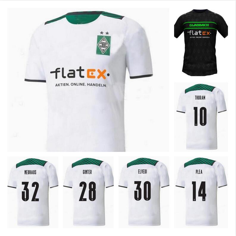 

21/22 Borussia Monchengladbach Soccer Jerseys 2021 Home THURAM GINTER Maillots de Shirt RAFFAEL PLEA ELVEDI LAINER Football Uniform sales