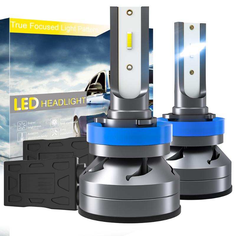 

Car Headlights 2 Pcs/Set H4 H8 H9 H11 Mini Headlight Bulbs High Quality H7 60W 12000LM 6000K 12V LED Auto Headlamp Fog Lights