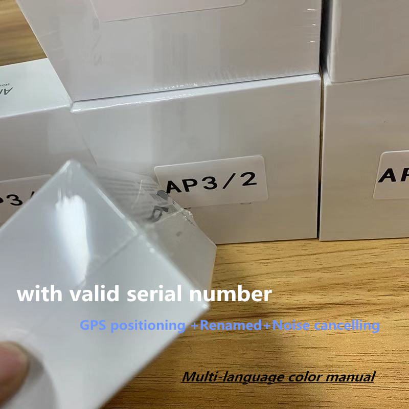 

Air Gen 3 AP3 AP2 H1 Chip Transparency Metal Hinge Wireless Charging Bluetooth Headphones pk Pods 2 AP Pro AP2 W1, Black;white