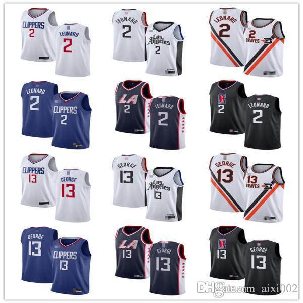 

MenÂ WomenÂ Youth Los Angeles Clippers 2 Kawhi Leonard 13 Paul George Black white s blue Navy custom BasketballÂ Jersey, Black;red