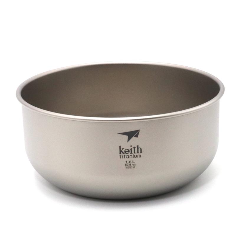 

Keith Salad Bowl 1.8L Titanium Round Fruit Snack Candy Plate Dish Anti-corrosion Bacteriostatic Tableware Ti8701 Bowls