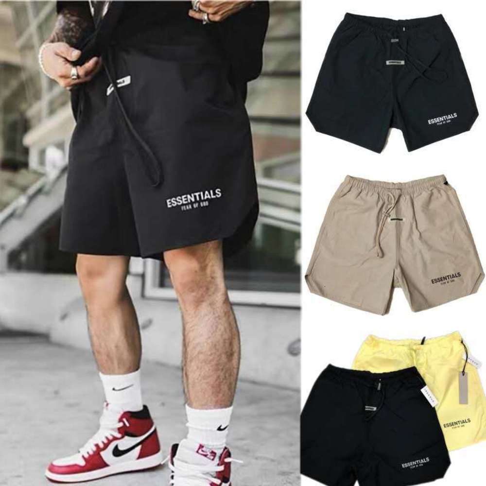 

High quality beach in summerFog fear of God essentials fitness Stretch men's pants sports shorts, White;black