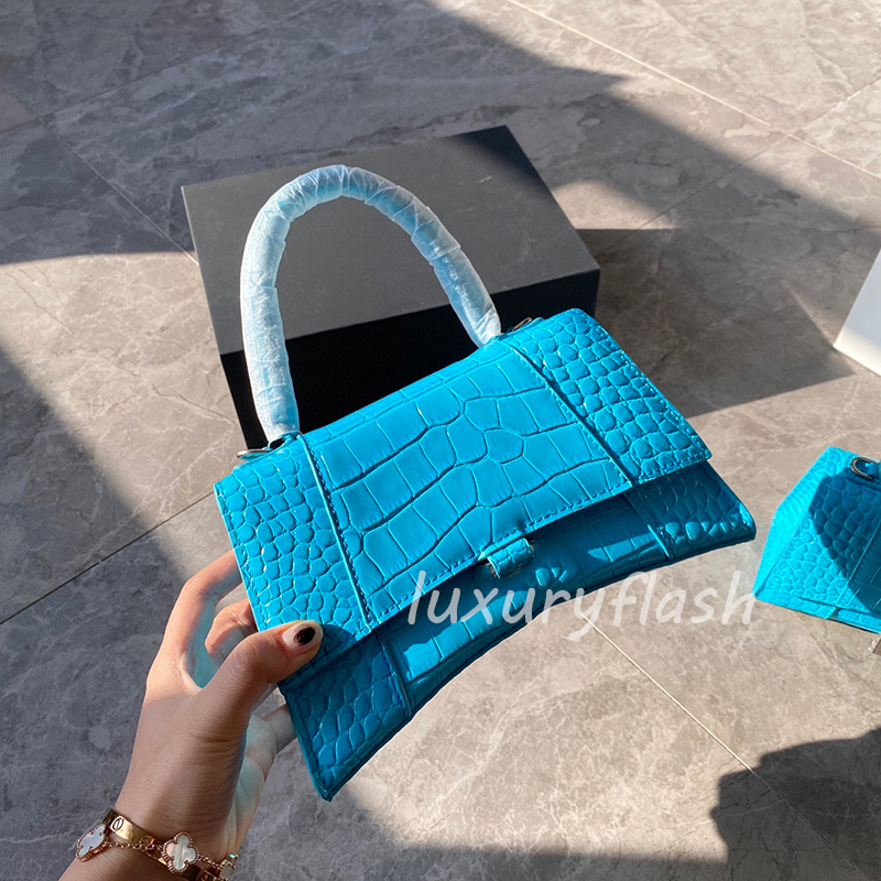 

Standard Curved Crocodile Leather Handbags Designers Luxurys High Quality Hand Bag Fashion Crossbody Bags 2021 Street Cool Tote Handle Purse, Not sold separately box