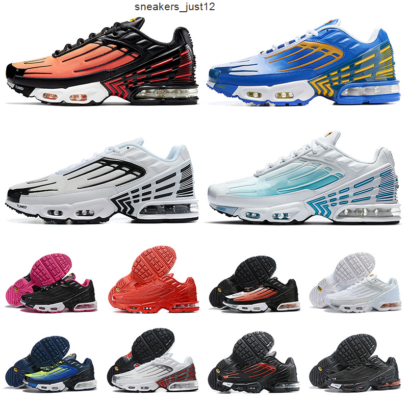

New Arrival 2021 Tn Plus 3 Mens Womens Runnnig Shoes Laser Blue Tiger Crimson Red Sports Sneakers Outdoor Trainers