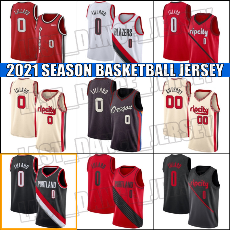 

Portland Trail Blazers Jersey Damian 0 Lillard Jersey Carmelo 00 Anthony Jerseys City Edition Jerseys c m651, Black;red
