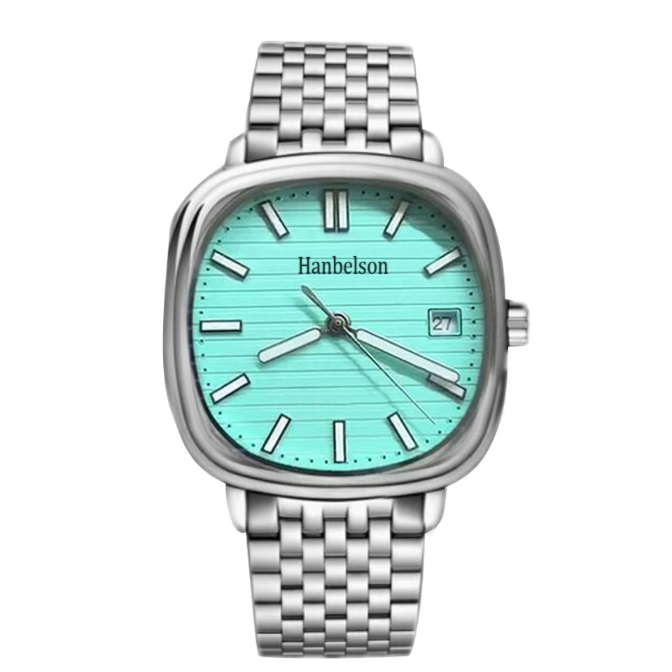 

2021 NEW Ice blue dial Diamond Mens Watch 2813 Automatic movement montre de luxe wristwatch stainless steel Transparent glass back Classic Generous watches