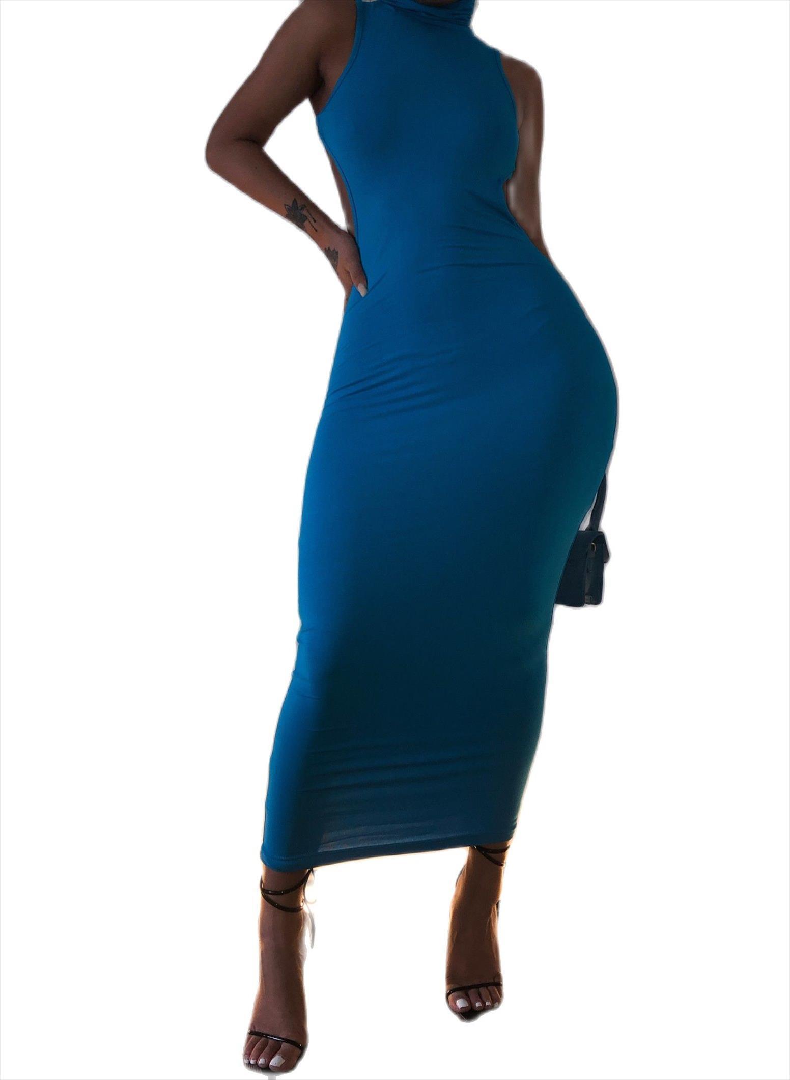 

chocolate brown skinny backless birthday womens dress robe outfits bodycon clothes ladies elegant cute vestidos, Black;gray