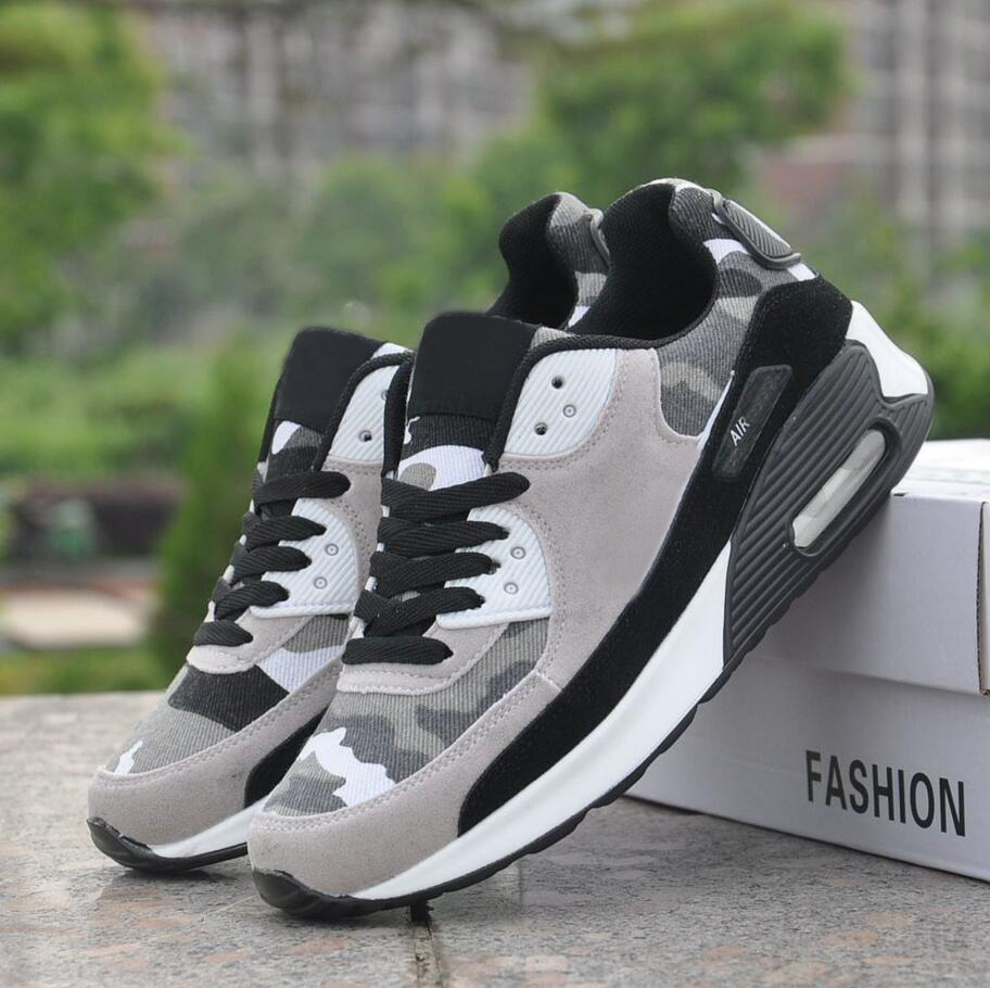 

Classic 90 Mens Women Outdoor Shoes Grey Camouflage Sport Shock Jogging Walking Hiking Sports Athletic Sneakers san05 Dress Shoes, Customize