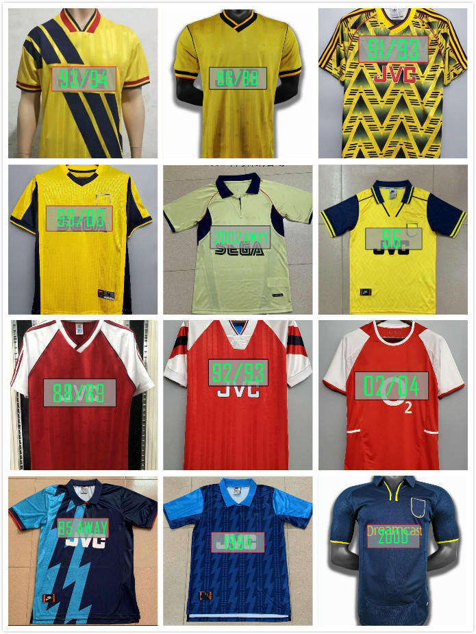 

2000 2002 HENRY Retro soccer Jerseys 1998 1999 BERGKAMP 94 95 96 97 TIERNEY Red Camiseta futbol 07 08 maillot de foot, Blue