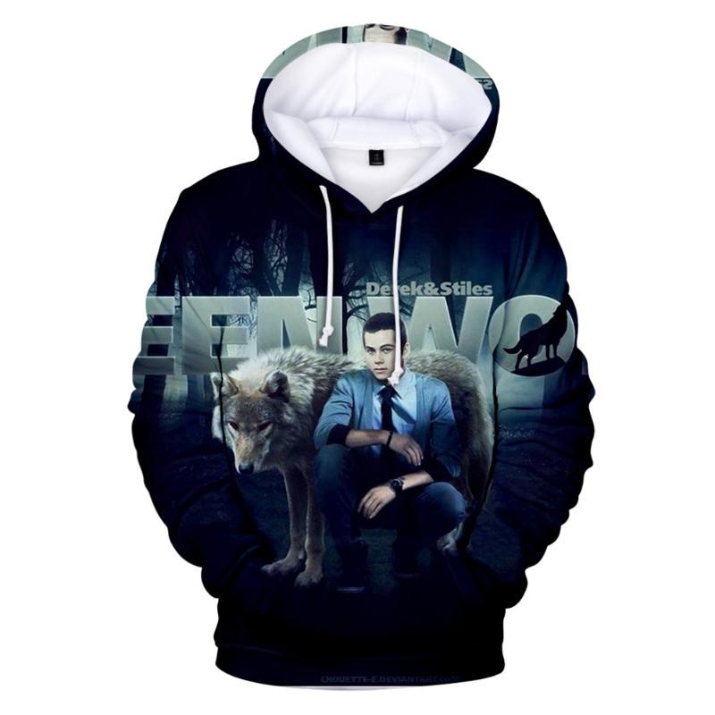 

Men's Hoodies & Sweatshirts 2021 TEEN WOLF Men/women Sweatshirt Creative Harajuku Hip Hop Tracksuits 3D, Black