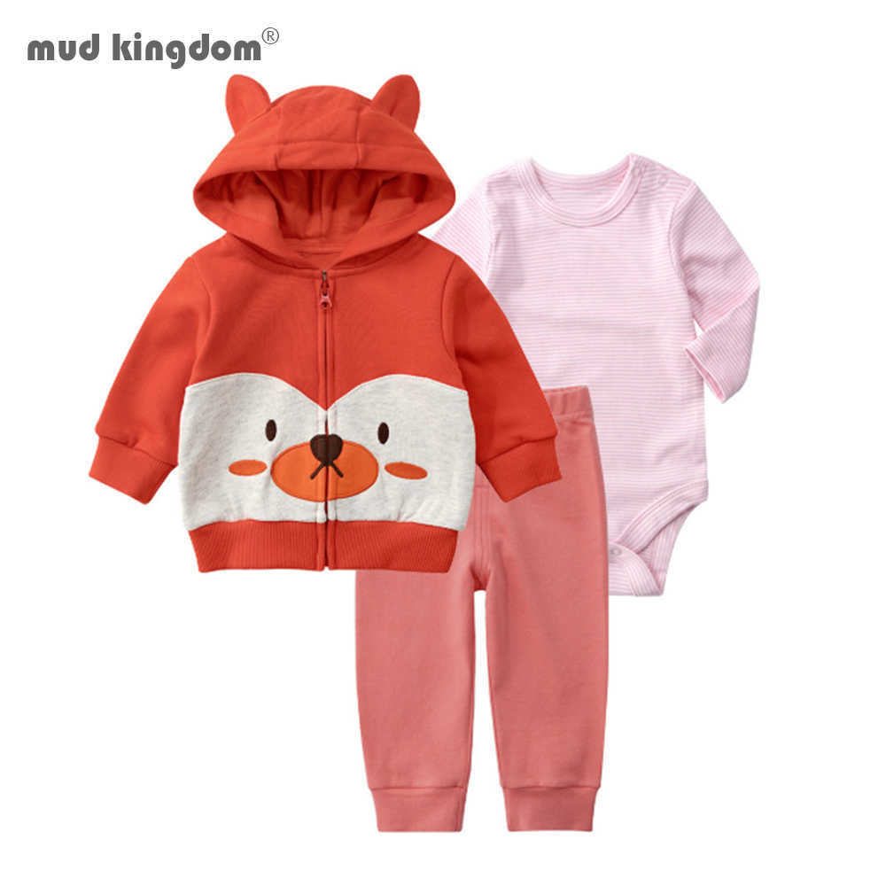

Mudkingdom Baby Boy Clothing Sets Cartoon Hoodies Outwear Outfits Suit Kids Clothes Toddler Boys 210615, Orange red
