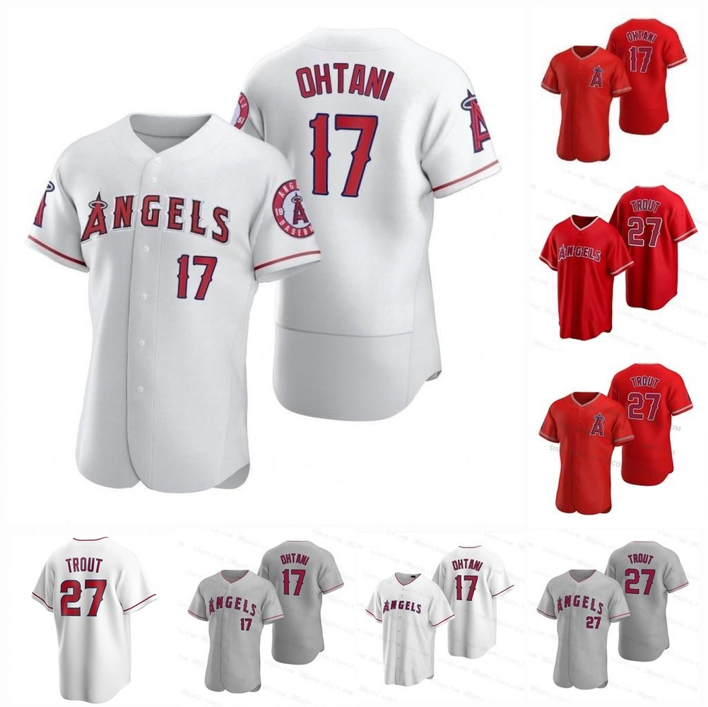 

17 Shohei Ohtani Angels Jersey 27 Mike Trout Jose Rojas David Fletcher Youth Patrick Sandoval Youth Max Stassi Men/Women Juan Lagares Dylan Bundy Baseball Los Angeles, 2021 all star