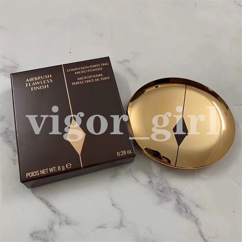 

High quality Brand Complexion perfecting Micro powder Airbrush Flawless Finish 8g FAIR & MEDIUM 2 color girl face make up, Mixed color