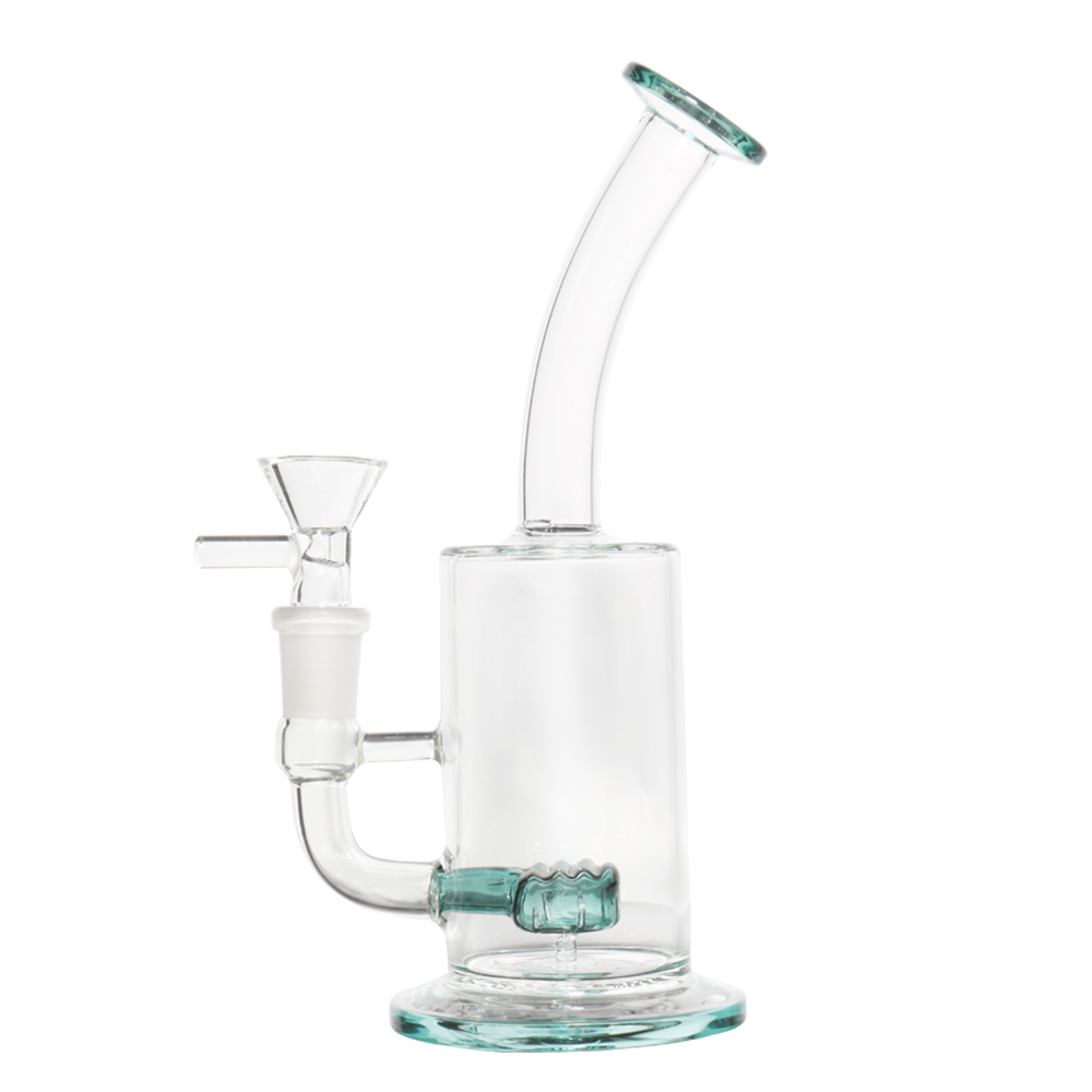 

8 inch Hookah WaterBongs Smoking Pipe Heavy Glass Bong with Bubbler 14mm Bowl