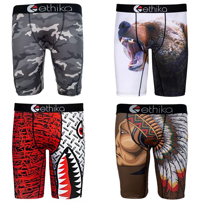 

Underpants Ethika 2021 The Latest Fitness Brand Personality Camouflage Print MensPrint Fashion Mens Boxer Shorts, Black;white