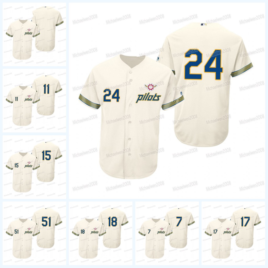 

Mariners Ken Griffey Jr. Turn Back The Clock Jersey Ichiro Jose Marmolejos Mitch Haniger Suzuki Jake Fraley Kyle Seager Dylan Moor Jake Bauers Luis Torrens Tom, Women cool base