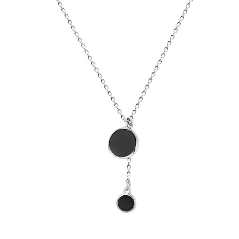 

Charms Black Necklace Hypoallergenic Female Custom Jewelry Birthday Gift For Women, Bronze;silver