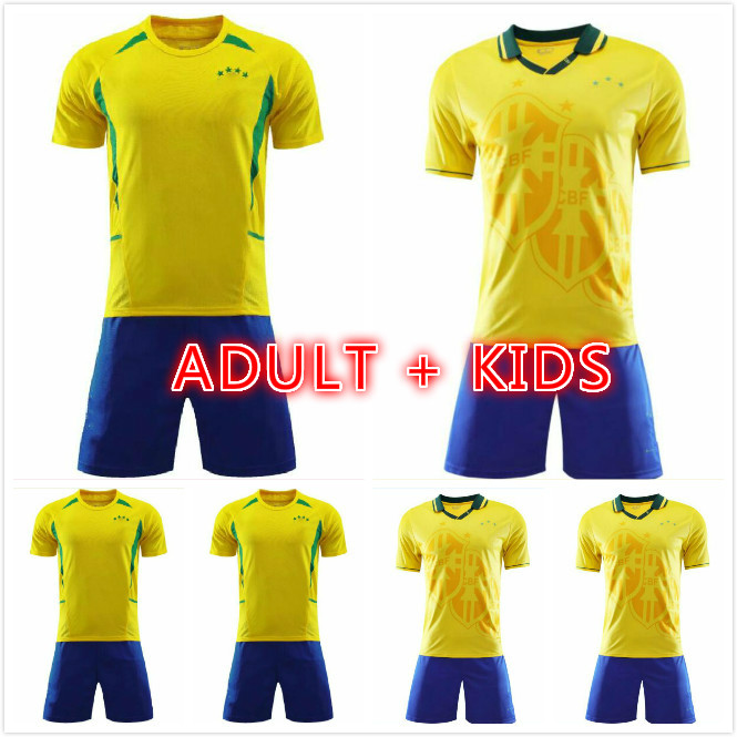 

adult kids kit Brasil soccer jerseys 1994 2002 retro shirts Carlos Romario Ronaldo Ronaldinho camisa de futebol BraziLS RIVALDO ADRIANO