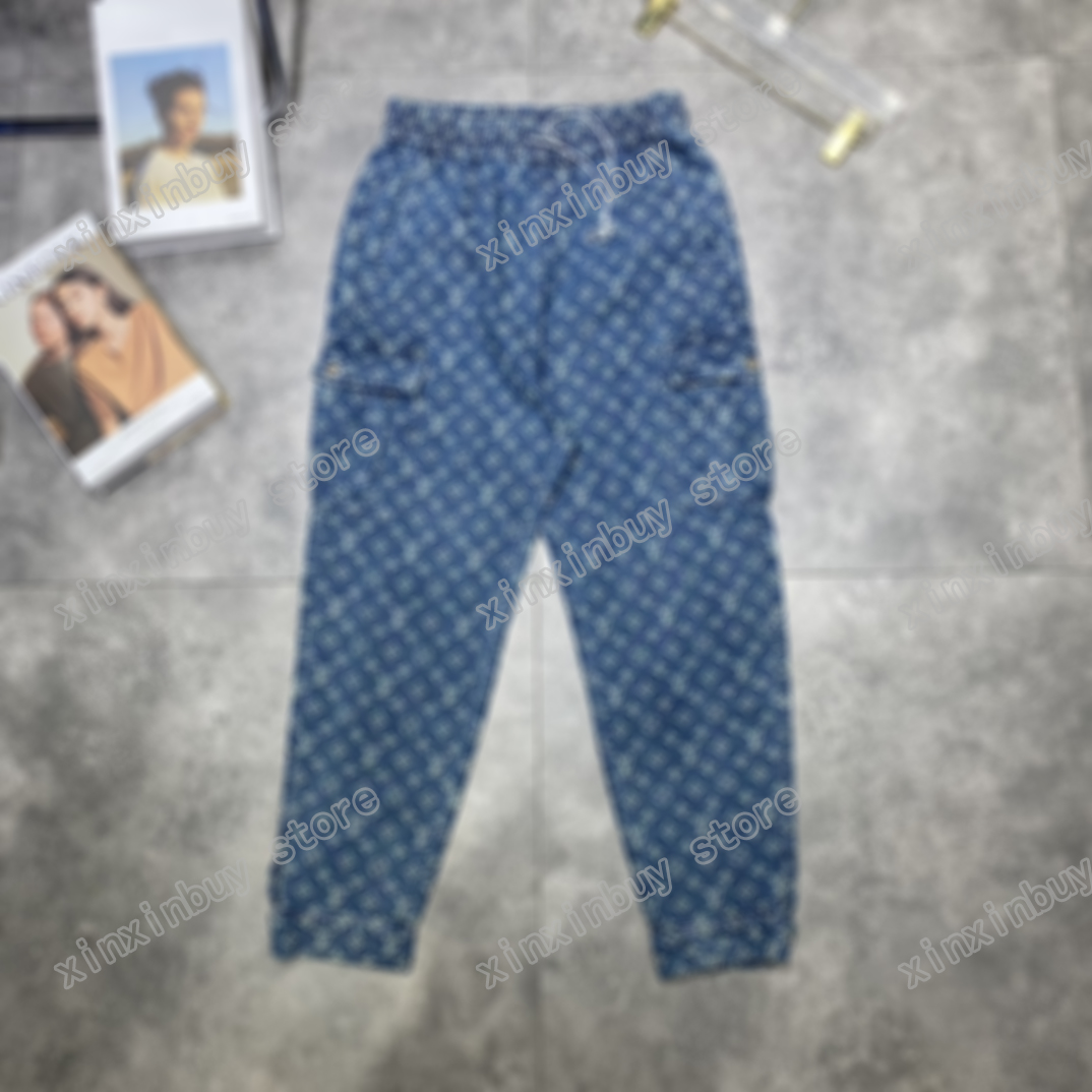 

21ss France Mens womens designer pants fashion Italy pant wash Side Jacquard pockets Metal Button men women casual cotton black xinxin, Multi