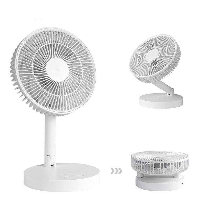 

Electric Fans KASYDoFF Rechargeable USB Table Fan Portable Mini Stand Cooling Small Foldable For Desk Home Office Dorm And Bedroom