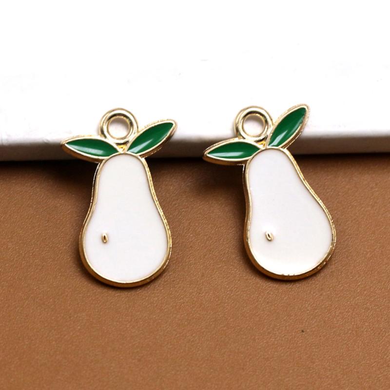 

Charms 20pcs Alloy Dripping DIY Necklace Pendants Pear Shaped Key Chain Pendant Bracelet Accessories (Assorted Color), Bronze;silver