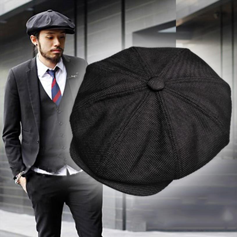 

beret hat gatsby octagonal hats retro british newsboy cap men and women outdoor universal casual caps, Blue;gray