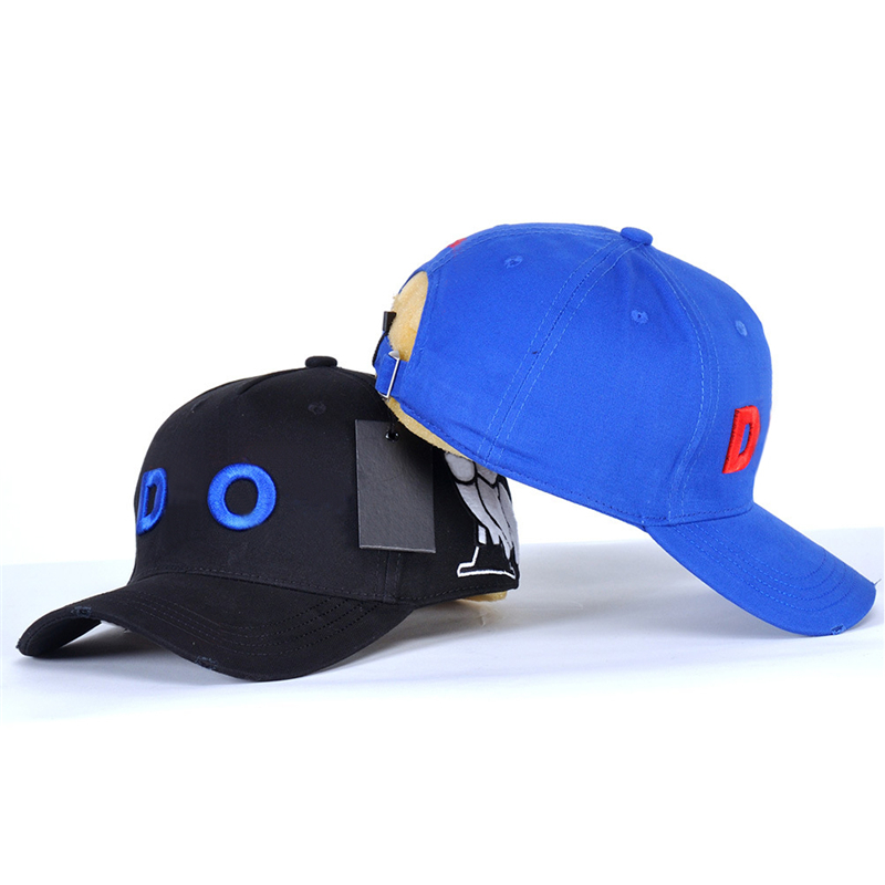 

D229 Summer Snapbacks Sunscreen Caps for Lovers Letter Wide Brim Embroidered Dome Breathable Cotton Outdoor Sports Adjustable Baseball Cap, Option for extra fee (no cap)