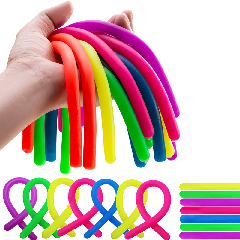 

Monkey Noodles Fidget Toys Sensory Stretchy String Stress Reliever Fidgets Toy for Kids with ADD, ADHD or Autism, Adults to Increase Focus Patience