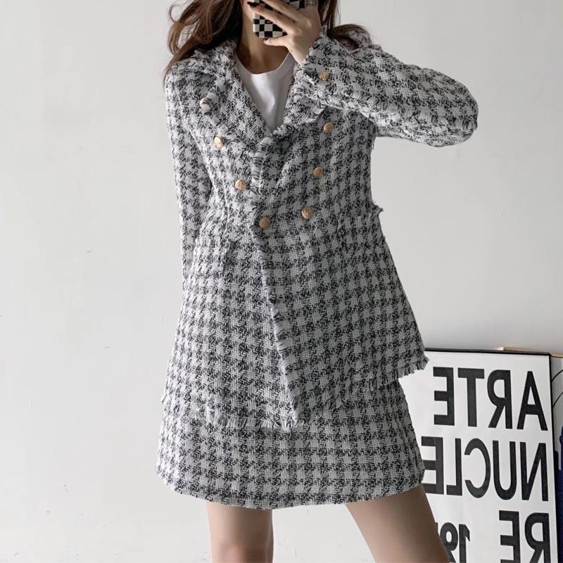 

Two Piece Dress COAT, White