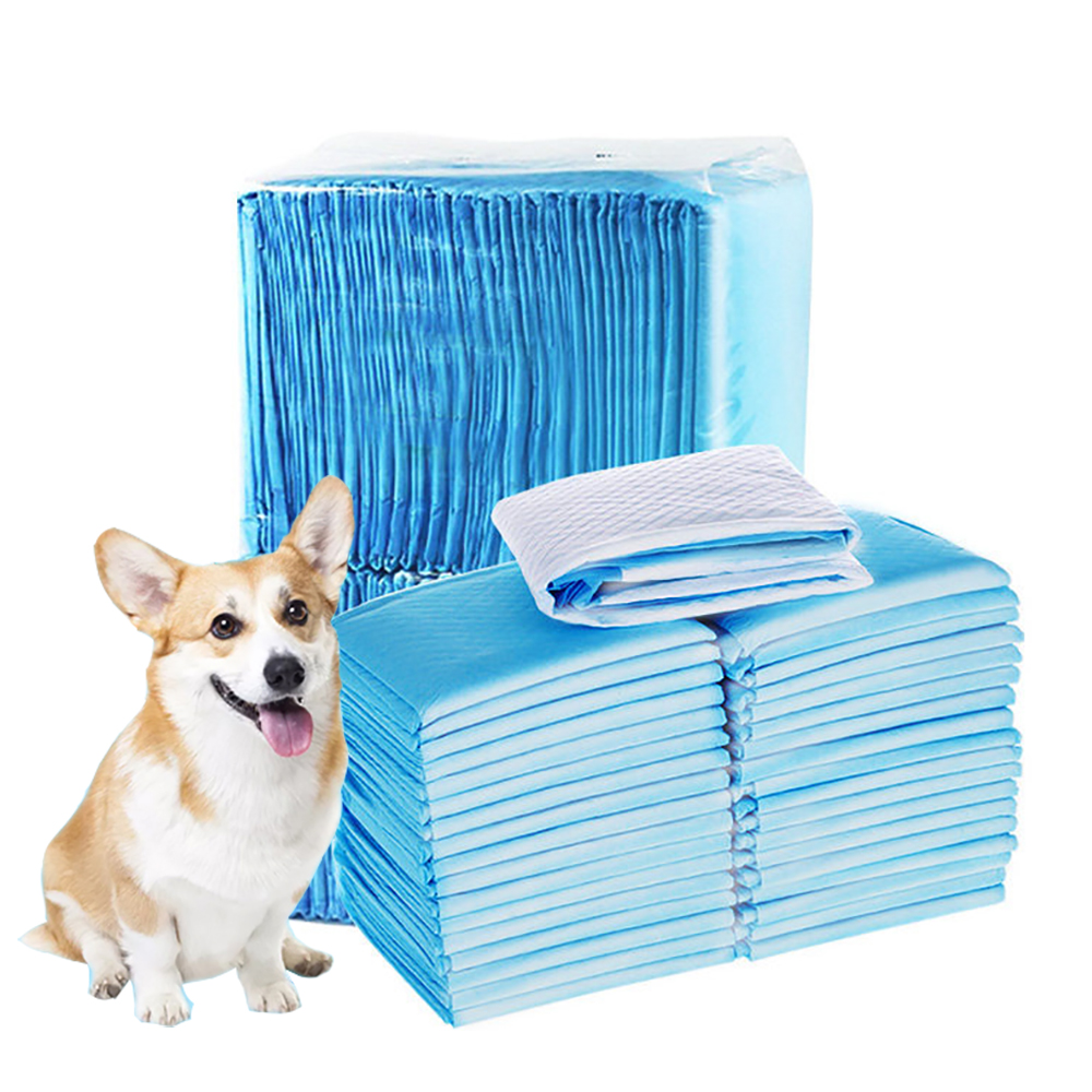 

100pcs Premium Dog Training Pee Pads Utra Absorbent Diaper Cage Mat Unscented Disposabe Underpads for Puppy arge Dog pies, Blue