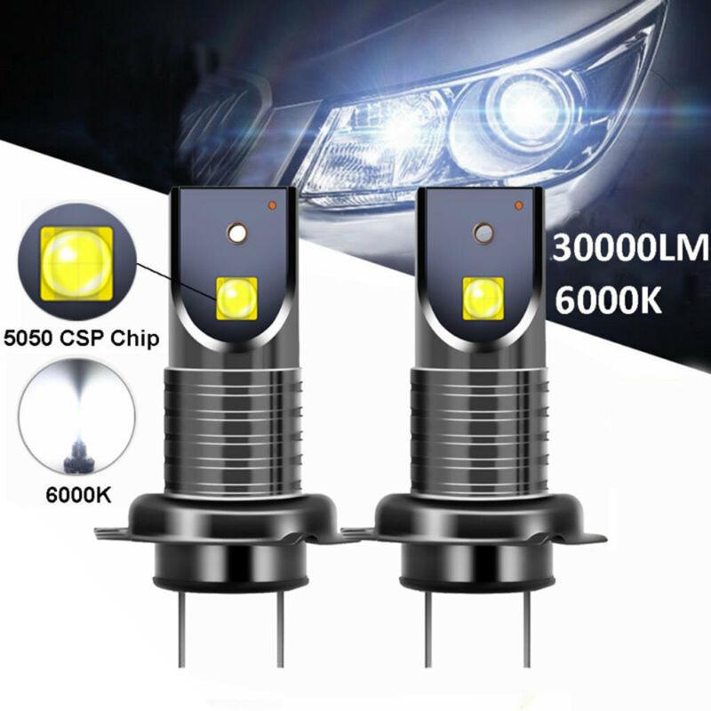 

Car Headlights 2 Pcs H7 LED Headlight Kit 110W CSP Canbus Error Free Lamp 30000LM 6000K White