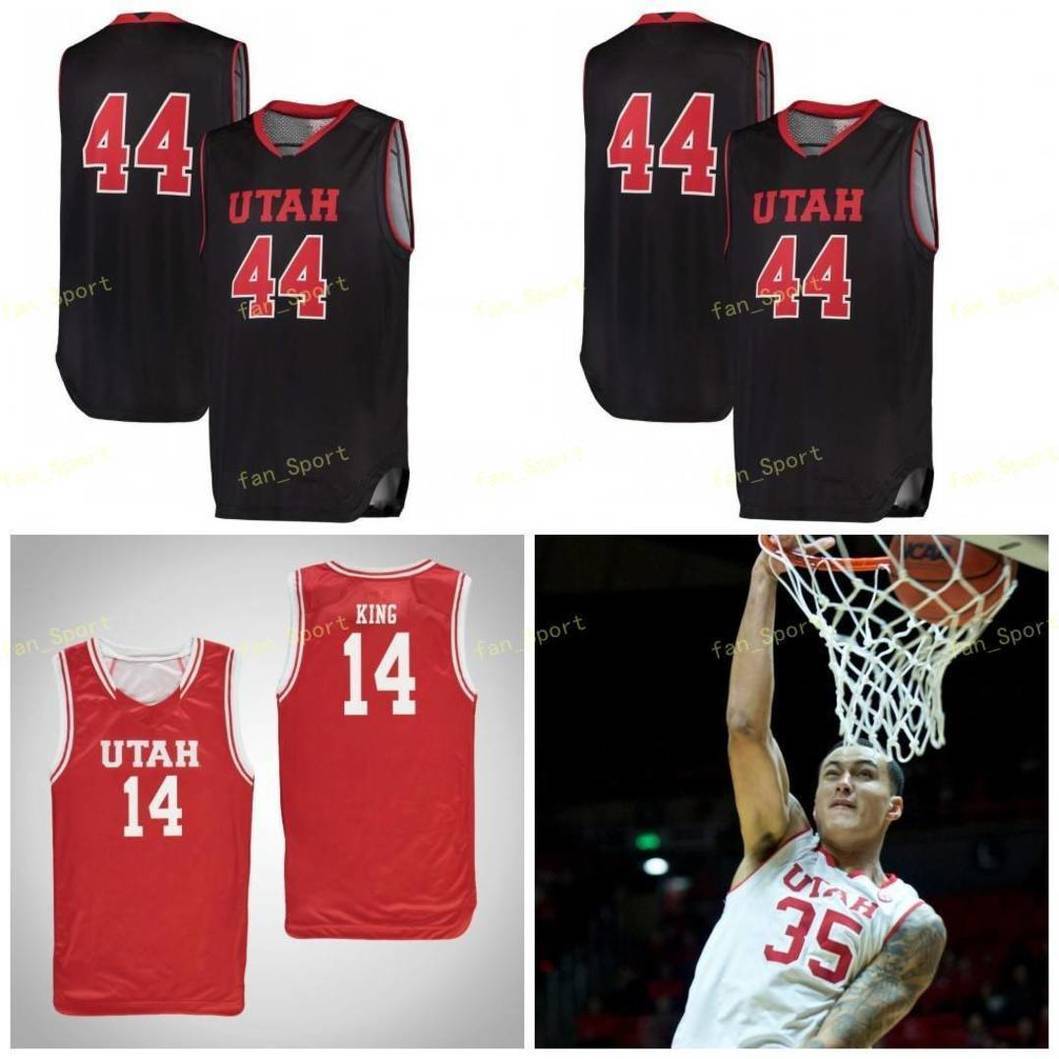 

NCAA College Utah Utes Basketball Jersey 35 Kyle Kuzma 44 Keith Van Horn 0 Naseem Gaskin 1 Charles Jones Jr Custom Stitched, Black